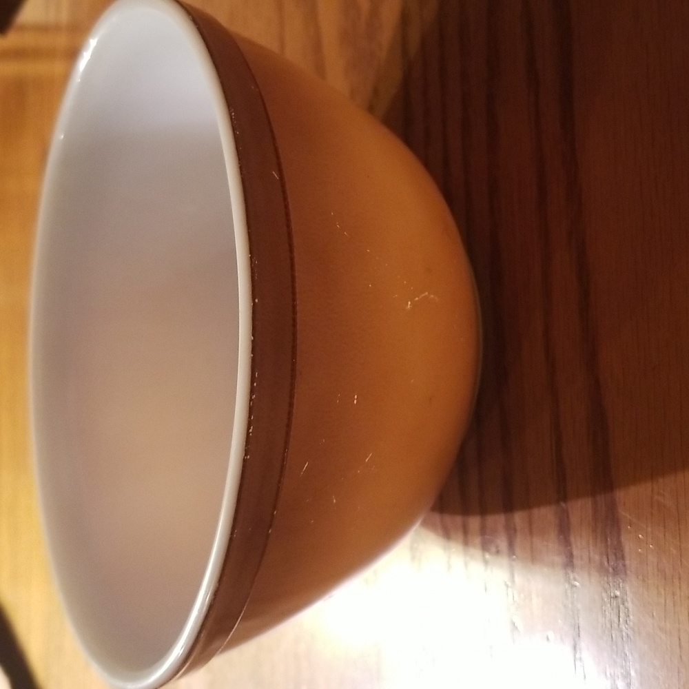 Vintage Ombre Brown Pyrex Bowl